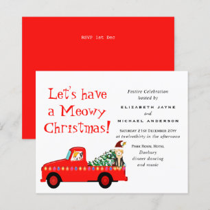 Budget Noël Chats Vacances Camion Invitations