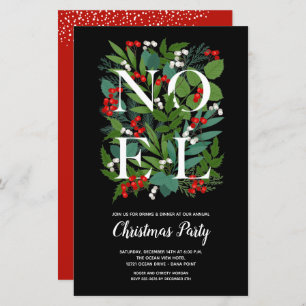 Budget NOEL Elégant Invitations de verdure