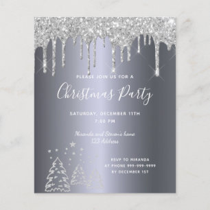 Budget Noël fête argent parties scintillant invita