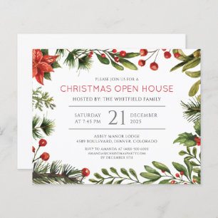 Budget Noël Holiday Open House Invitation