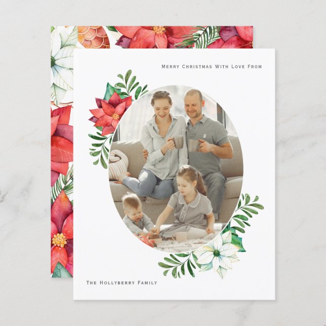 BUDGET Noël Poinsettia Frame (Devant / Derrière)