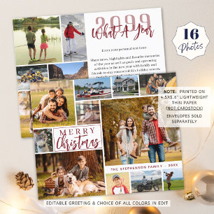 Budget Noël Une année pour se souvenir de 16 Carte