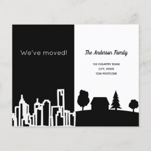 Budget noir blanc ville campagne mobile annonce