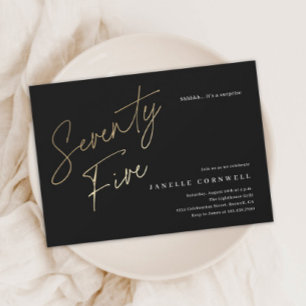 Budget Noir et or Script 75e anniversaire Invitati