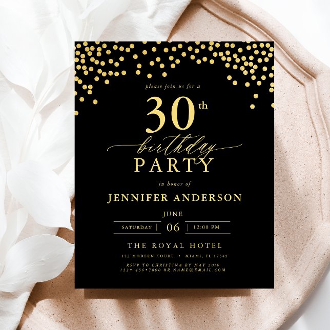 Budget Noir et or Script Trente-troisième annivers (Créateur téléchargé)