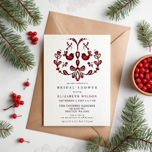 Budget Nordique Birds Fête des mariées de Noël