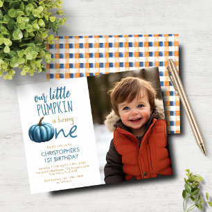 Budget Notre Petit Citrouille Bleu Plaid 1er anniv