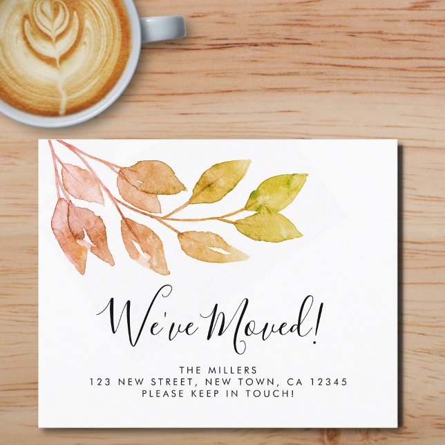 Budget Nous avons déménagé le Faire-part du feuill (Créateur téléchargé)