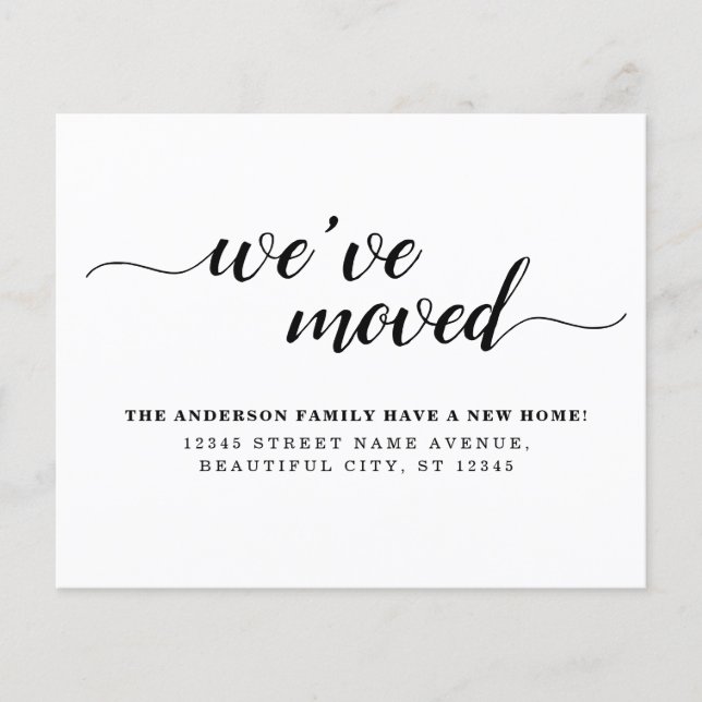 Budget Nous avons déménagé Nouvelle Maison Faire-p (Devant)