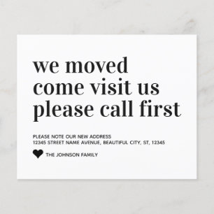 Budget Nous Avons Déménagé Venir Visiter Call Firs