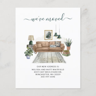 Budget Nous avons déplacé Chic Moving Faire-part