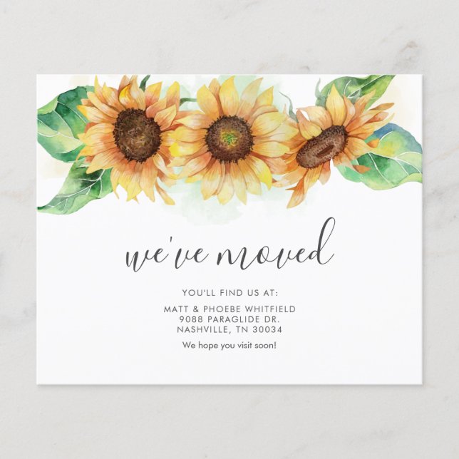 Budget Nous avons déplacé le Faire-part de déplace (Devant)