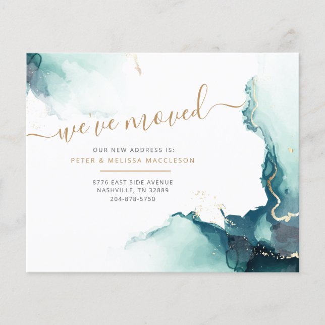 Budget Nous avons déplacé un nouveau Faire-part d' (Devant)