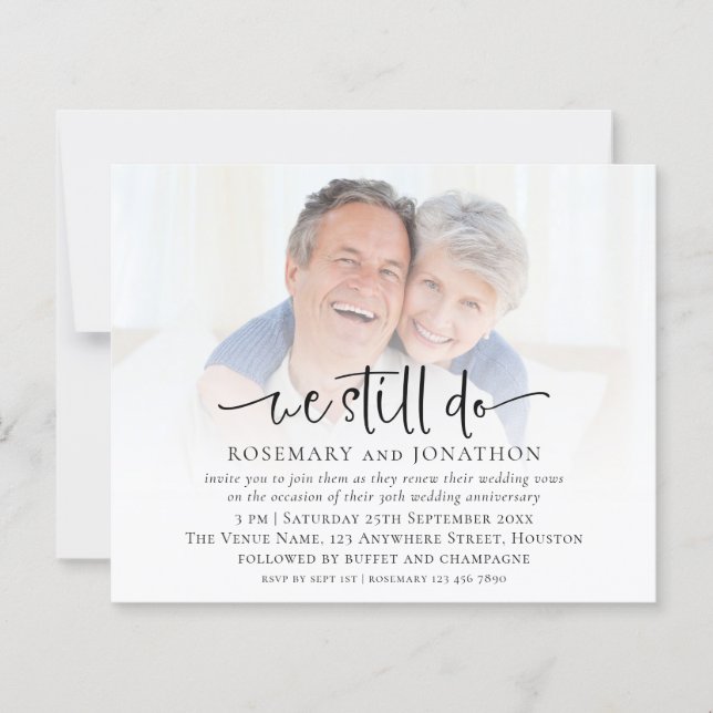 Budget Nous Continuons À Faire Photo Vow Renouvell (Devant)