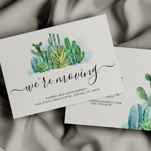 Budget Nous déménageons les cactus Changement d'ad