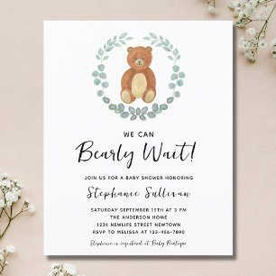 Budget Nous Pouvons Attendre L'Invitation Du Baby 