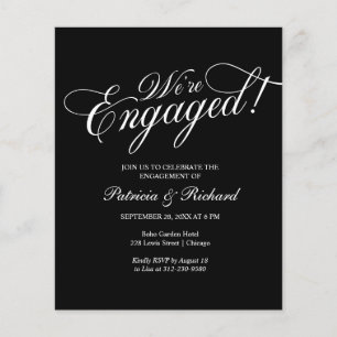Budget Nous sommes engagés Engagement Party Invita