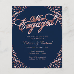 Budget Nous sommes engagés Engagement Party Invita