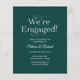 Budget Nous sommes engagés Engagement Party Invita