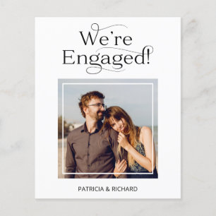 Budget Nous sommes engagés Faire-part Fiançailles