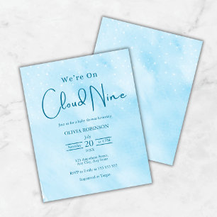Budget Nous sommes sur Cloud Nine Boy Baby shower