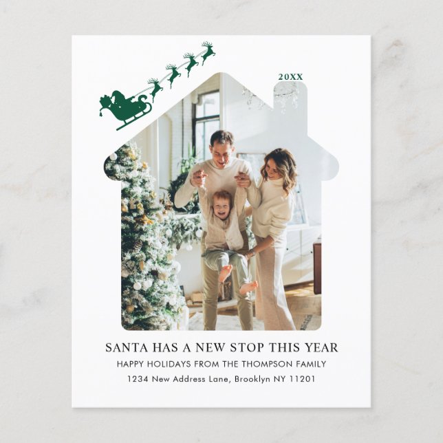 BUDGET Nouveau Accueil Photo Vert Père Noël Sleigh (Devant)