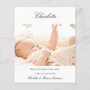 Budget nouveau bébé accueil photo faire-part de na