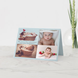 BUDGET Nouveau Faire-part bébé photo Collage