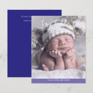 BUDGET Nouveau Faire-part photo bébé personnalisé