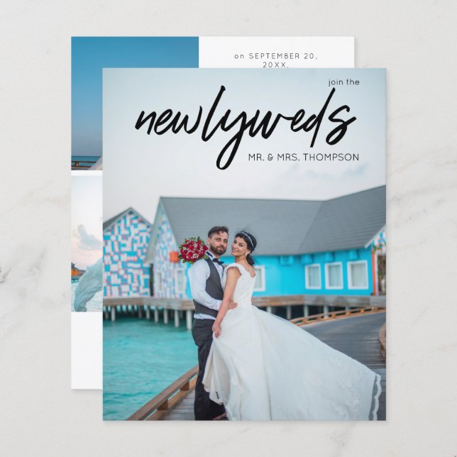 Budget Nouveaux mariés 3 B Photo Post Mariage Réce (Devant / Derrière)