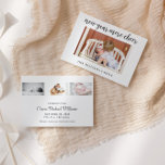 Budget Nouvel An Faire-part de naissance bébé<br><div class="desc">Annoncez l'arrivée du plus récent ajout à votre famille avec ce doux faire-part de naissance de nouvelles années. Personnalisez avec 1 photo sur le devant et 3 photos sur le dos avec toutes les informations sur votre état de naissance.</div>