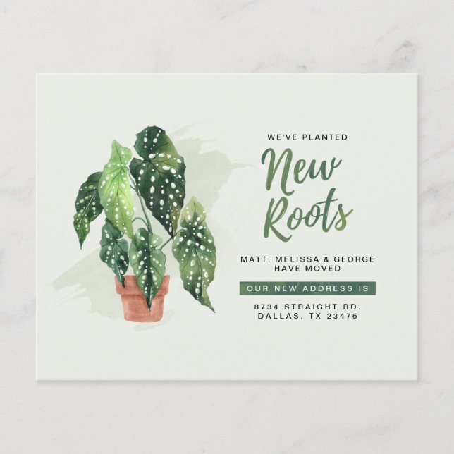 Budget Nouvelle adresse Faire-part de déplacement (Devant)