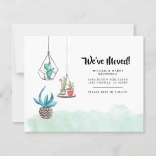 Budget Nouvelle adresse Succulents Faire-part de d