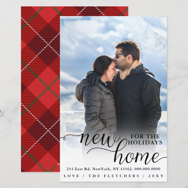 Budget Nouvelle Photo Maison Moving Carte de vacan (Devant / Derrière)