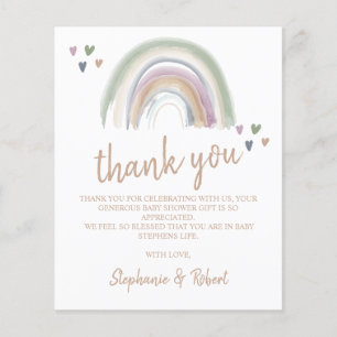 Budget Oh Baby shower Boho Rainbow Merci