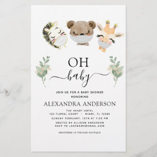 Budget Oh Baby shower Woodland Eucalyptus