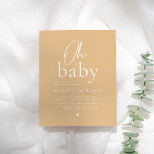 Budget Oh Baby Super Jaune Baby shower Floral