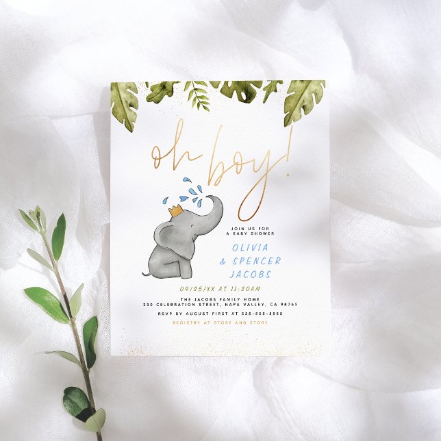 Budget Oh mon garçon ! Baby shower jaune et bleu é (Créateur téléchargé)