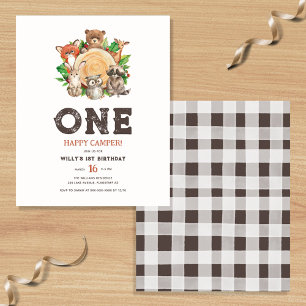 Budget One Happy Camper Bear Boy 1er anniversaire