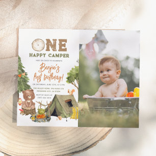 Budget One Happy Camper Photo Boy 1er anniversaire