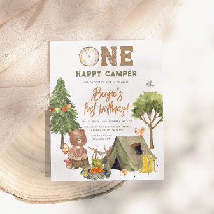 Budget One Happy Camper Wood Bear Boy Boy 1er anni