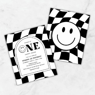 Budget One Happy Dude Boy 1er anniversaire Invitat