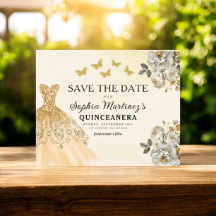 Budget Or Save the Date Anniversaire Quinceanera