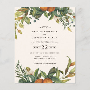 budget Orange agrumes mariage floral enregistrer l