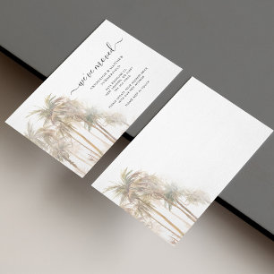 Budget Palm Trees Nous avons déménagé Faire-part m