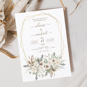 Budget Pampas Boho Eucalyptus Mariage
