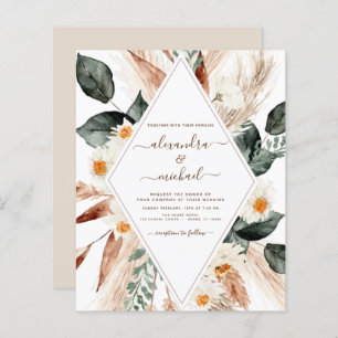 Budget Pampas Boho Eucalyptus Mariage