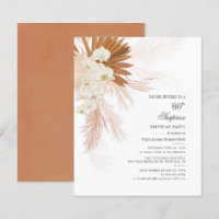 Budget Pampas Grass 60e Anniversaire Fête Invitati