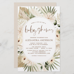 Budget Pampas Grass Baby shower Boho Eucalyptus