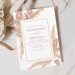 Budget Pampas Grass Bohème Bohème Mariage Tropical